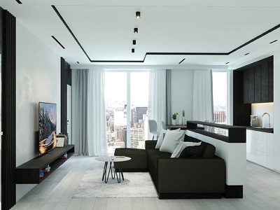 Slott двухуровневый потолок